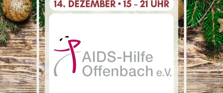 Aidshilfe Offenbach auf dem Weihnachtsmarkt 2022