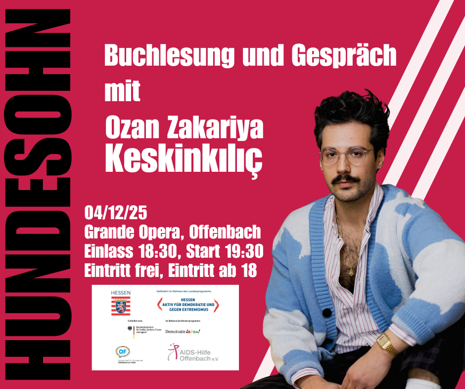 Buchlesung: Hundesohn mit Ozan Zakariya Keskinkılıç